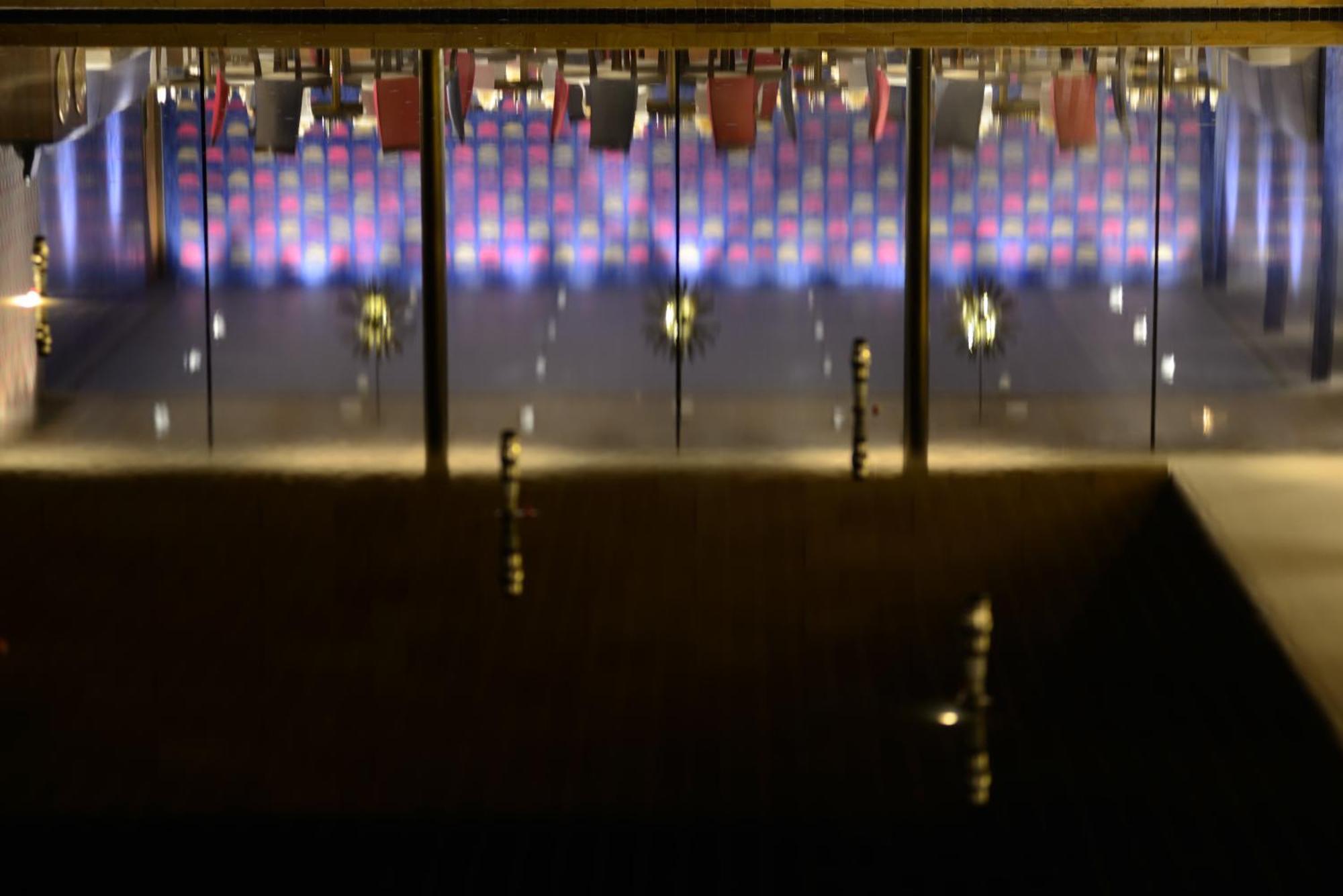 Marasa Sarovar Premiere Tirupati Exterior photo The fountain at night